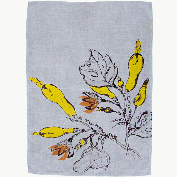 Squash + Blossoms Tea Towel