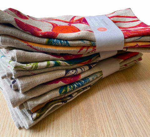 Rooted in Season | Mixed Set of Four Napkins