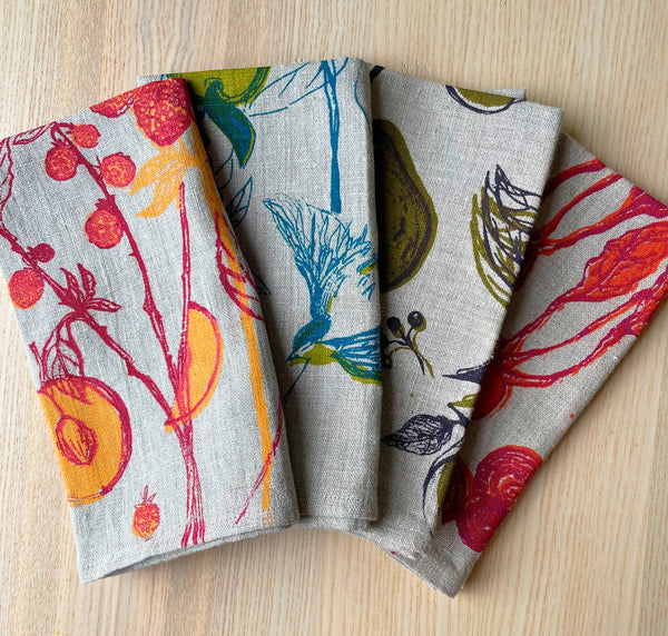 Rooted in Season | Mixed Set of Four Napkins