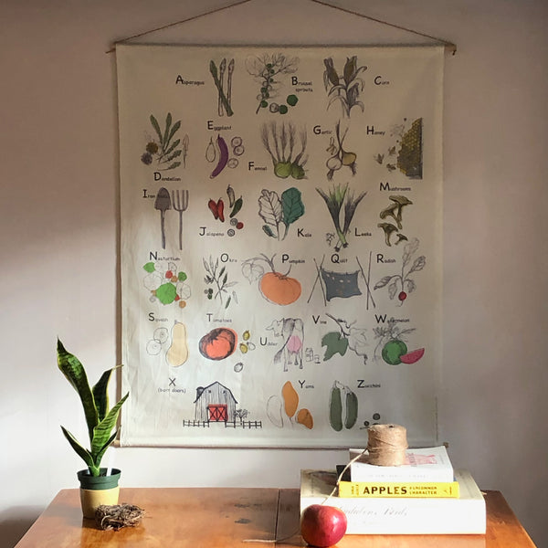 Alphabet Harvest Wall Hanging