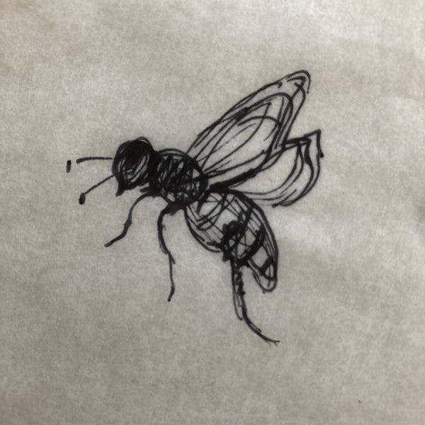 Apple Blossom + Bee Napkins