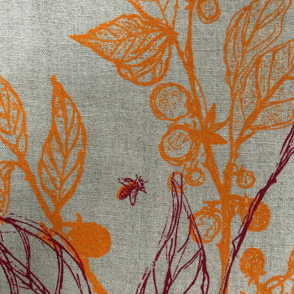 Golden Raspberry + Plum Tea Towel