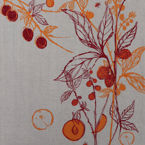 Golden Raspberry + Plum Tea Towel