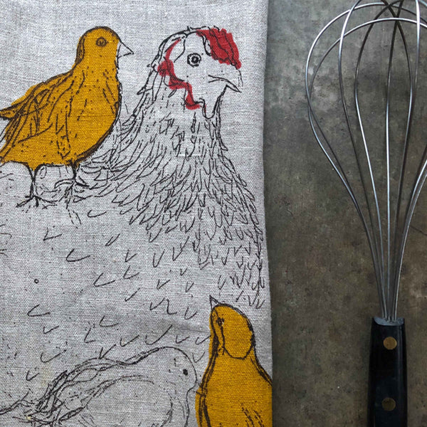 Mother Hen Tea Towels