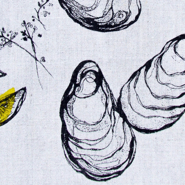 Oyster + Lemon Tea Towel