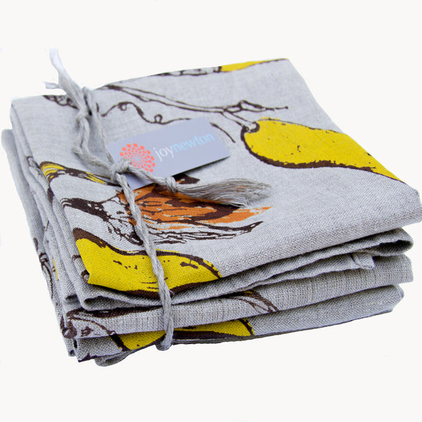 Squash + Blossoms Tea Towel