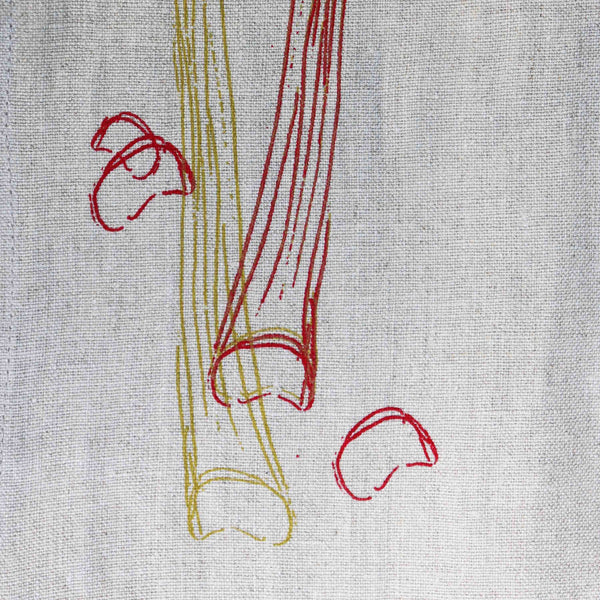 Strawberry + Heirloom Rhubarb Tea Towels