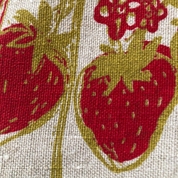 Strawberries + Heirloom Rhubarb Napkins
