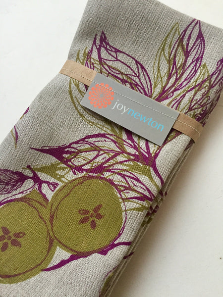 Elderberry + Pear Napkins