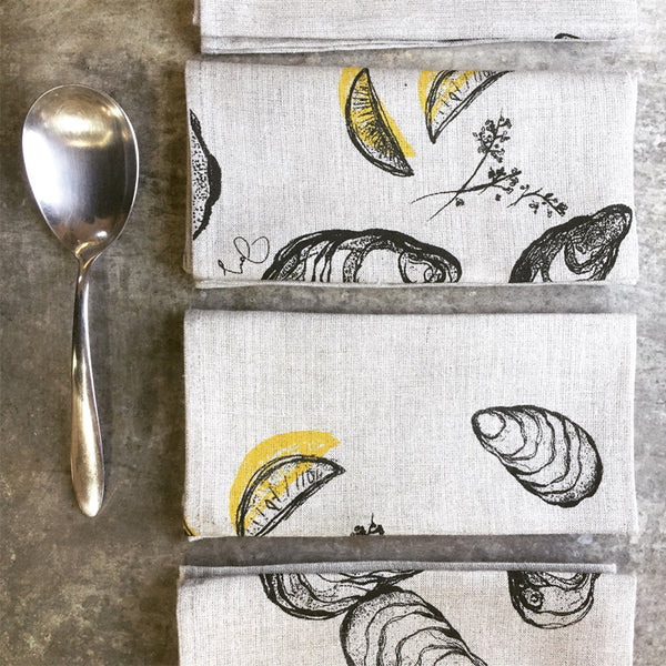 Oyster + Lemon Napkins